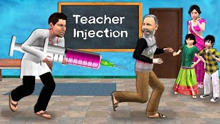 Pagal Doctor Laya Bade Injection School Mein Funny Injection Hindi Kahani Hindi Moral Hindi Stories [upl. by Roxi]