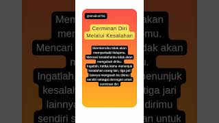 Cerminan Diri Melalui Kesalahan quotes katabijakmotivasihidup motivasi katakatabijakmotivasi [upl. by Lam529]