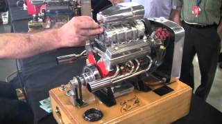 Miniature running Supercharged V8 Engine [upl. by Leandra]