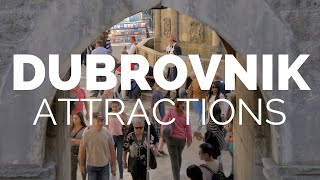 10 Top Tourist Attractions in Dubrovnik  Travel Video [upl. by Wasserman481]