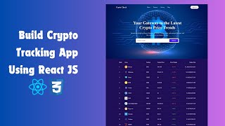 Crypto Tracking App Using React JS  Create Crypto Tracking App Using React JS amp Coin Gecko API [upl. by Iccir]