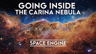 Space Engine Inside The Carina Nebula  James Webb Space Telescope Celebration Music Video [upl. by Harvey787]