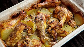 Pollo al horno con patatas y mezcla de especias casera [upl. by Savart548]