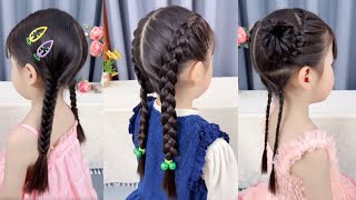 Cute hairstyles for teenager girls  Kid hairstyles that any parent can master [upl. by Yusem]