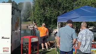 Wild Fire Defence Systems Water Cannon On Display At The Firewise Festival [upl. by Torhert193]