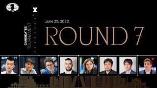 FIDE Candidates 2022  Round 7 [upl. by Wolfram]