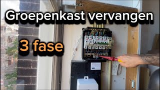 3 fase groepenkast  krachtgroep voor oa laadpaal • warmtepomp • kookplaat  elektricien Amsterdam [upl. by Htepsle]