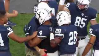 Yale Football  GameWinning Touchdown vs Cornell  RobertstoLittle  Yale Bowl  Sept 26 2015 [upl. by Darleen577]