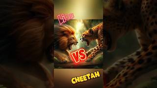 Ultimate Showdown Lion vs Cheetah  Real Fight shorts lionfight animals lion wild nature [upl. by Atsirt337]