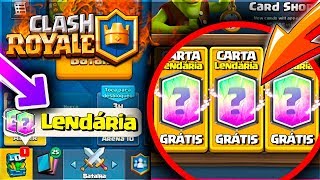 COMO GANHAR 2 CARTAS LENDÁRIAS DE ANIVERSÁRIO DO CLASH ROYALE  BRUNO CLASH [upl. by Siurtemed962]