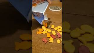 Goldfish 🐠 Crackers Colors amazing trending shorts satisfying asmr crackers [upl. by Erhart721]