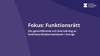 Fokus Funktionsrätt [upl. by Zoller]