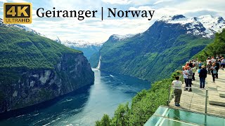 Geiranger Norway 4K Walking Tour June 2023  UNESCO World Heritage Geirangerfjord [upl. by Macri744]