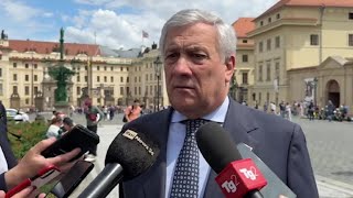 Tajani quotNon ci sono divisioni nella Nato Mosca non nutra speranze infondatequot [upl. by Zacek]