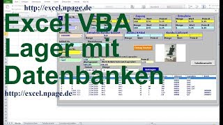 527 Lager Programm mit Datenbanken in Excel VBA selber erstellen [upl. by Neville881]