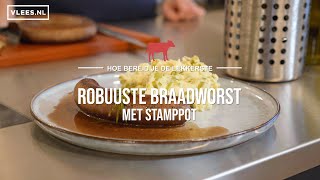 Robuuste braadworst met stamppot [upl. by Latham685]