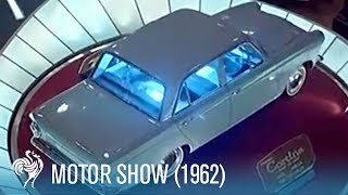 Motor Show in Earls Court 1962  British Pathé [upl. by Eiggam]