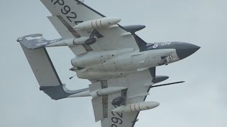 De Havilland DH110 Sea Vixen FAW2 flying Display at RNAS Yeovilton Air Day 2015 [upl. by Lietman]