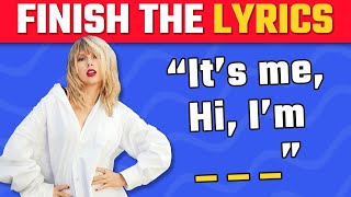 FINISH THE LYRICS  Most Popular viral Tik Tok Songs of 20222023  Music Quiz [upl. by Fenner]