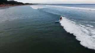 Surf DRONE seminyak beach BALI padma double6 longboard retro [upl. by Fredrika]