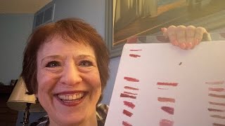 ASMR my lip products show and swatch  tapping swatching tube sounds  cameo by Bellatrix [upl. by Pazit315]