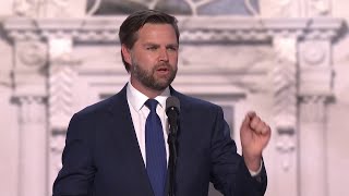 Vice President candidate Sen JD Vance speaks at Republican National Convention [upl. by Ahsaek]