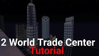 Minecraft  2 World Trade Center tutorial Part 1  from New York [upl. by Asreht]