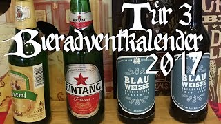 Bieradventkalender Tür 3 2x Blau Weisse  Wurmi  Bintang BiV 82 [upl. by Whitten491]