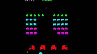 Space Invaders Part II Taito MAME Gameplay video Snapshot Rom name invadpt2 [upl. by Aseram]