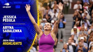 Jessica Pegula vs Aryna Sabalenka Highlights  2024 US Open Final [upl. by Roter]