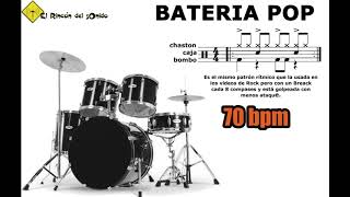 Bateria pop 70 bpm [upl. by Nyltac]