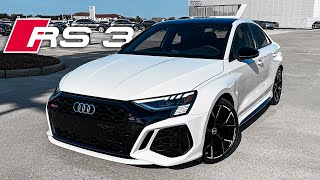 2023 Audi RS3 Walkaround Review  Exhaust Sound amp Launch [upl. by Nnylacissej]