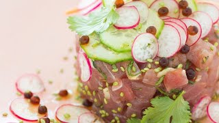 Recette  Tartare de thon au sésame et wasabi [upl. by Keily101]