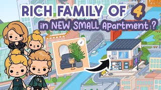 RICH FAMILY in NEW Small APARTMENT MODERN MANSION House Home TOCA BOCA House Ideas  Toca Life World [upl. by Iand]