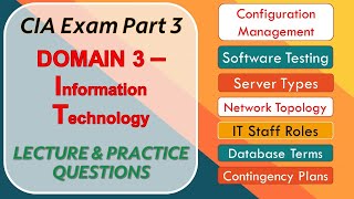 CIA Exam Part 3 Information Technology Lecture amp Practice Questions  Certified Internal Auditor [upl. by Abel]