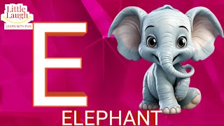 Letter E  Elephant Egg Engine Earth and Eagle Learn the Letter E [upl. by Lebiralc]