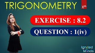 Question 1iv  Exercise 82  Chapter 8  Trigonometry  Class 10  With Notes [upl. by Ameluz]