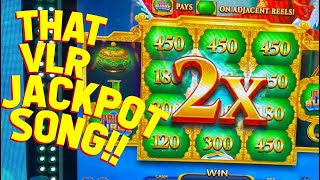 WHAT A DOUBLE HANDPAY with VegasLowRoller on River Dragons Jade Slot Machine [upl. by Anilatsyrc]