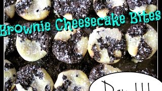 Brownie Cheesecake Bites Recipe Food Challenge DAY 111 [upl. by How]