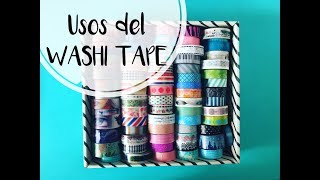 Usos que le doy al WASHI TAPE [upl. by Wandis227]