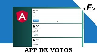 Angular 4 Aplicación de Votos Desde Cero [upl. by Suraved701]