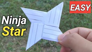 How to make a paper Ninja Star  Origami  Paper Ninja Star  Paper ka ninja star kaise banaen [upl. by Aderf653]