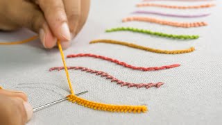 10 Most Strange Hand Embroidery Stitches for Beginners [upl. by Tabby]