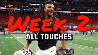 Bijan Robinson Week 2 All Touches [upl. by Stonwin654]