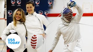 I tried Olympic fencing lefthanded and it did not go well  USA TODAY SPORTS [upl. by Eahs]