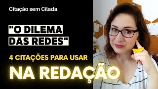 4 citações do documentário quotO Dilema das Redesquot para você usar na REDAÇÃO da ESPM  mais bônus [upl. by Ettolrahs]