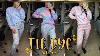 COMO FAZER TIE DYE  CONJUNTO DE MOLETOM [upl. by Oderfliw]