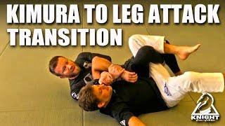 JiuJitsu Submissions  Kimura to Leg Attack Transition [upl. by Annert248]