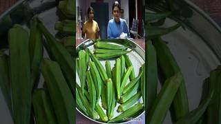 Vendakkai poriyal recipe  Urvashi Mam style Vendakkai curry  Ladies finger curry recipe shorts [upl. by Zzahc]