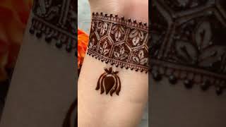 Simple mehendi design  wrist mehendi shorts mehndi youtubeshorts ytshorts mehndidesign henna [upl. by Renat]